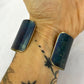 Custom Brass Cuff with Torch Blue Patina