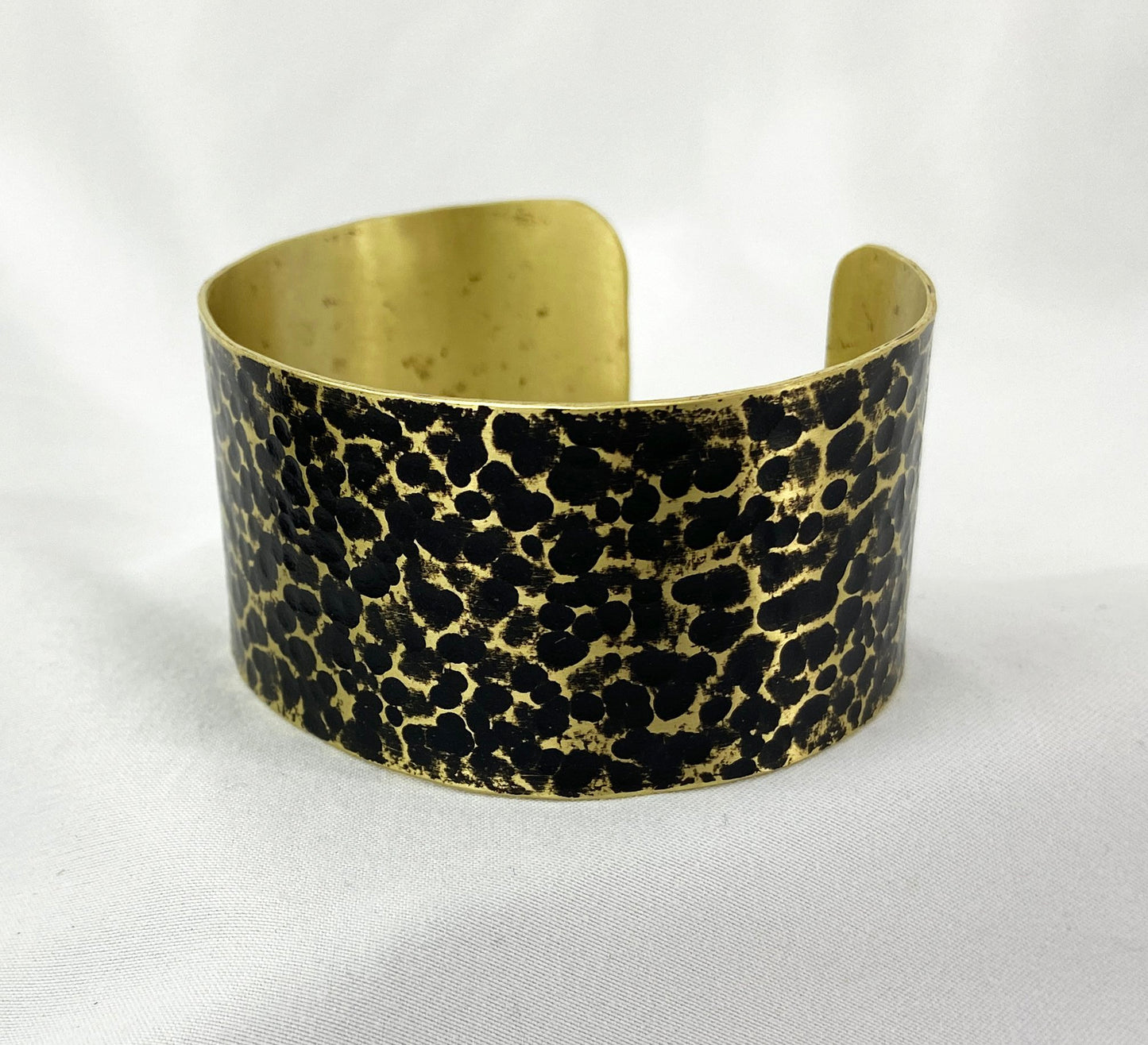 Hammered Antiqued Brass Cuff Bracelet