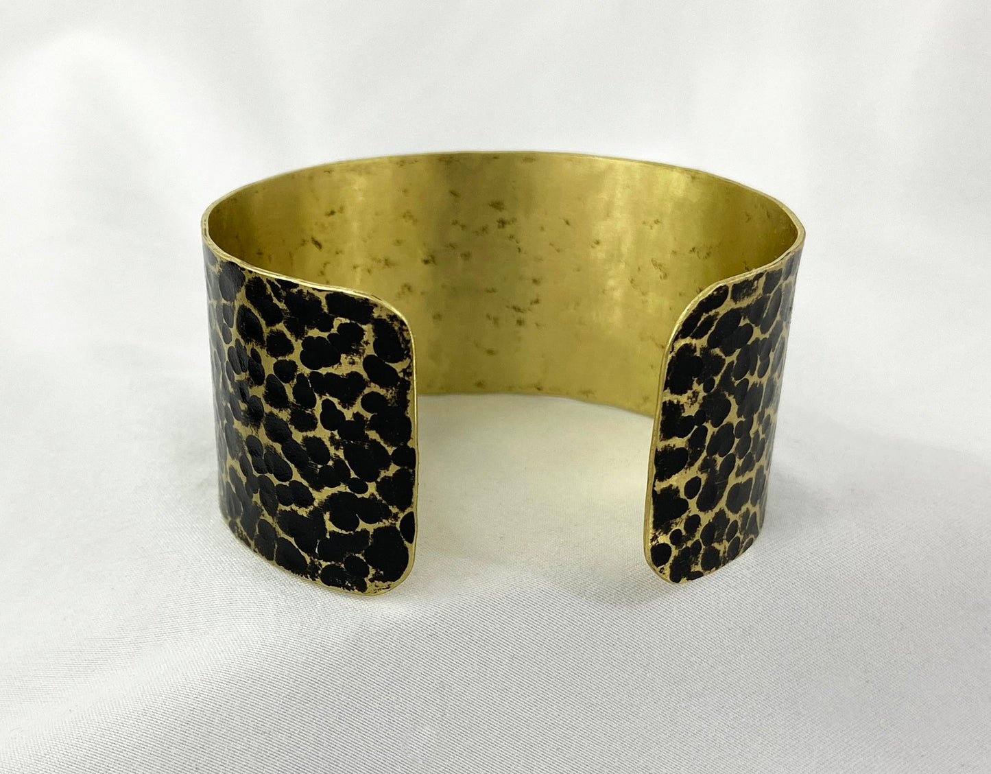 Hammered Antiqued Brass Cuff Bracelet