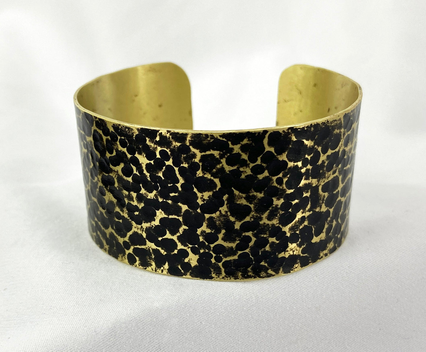 Hammered Antiqued Brass Cuff Bracelet