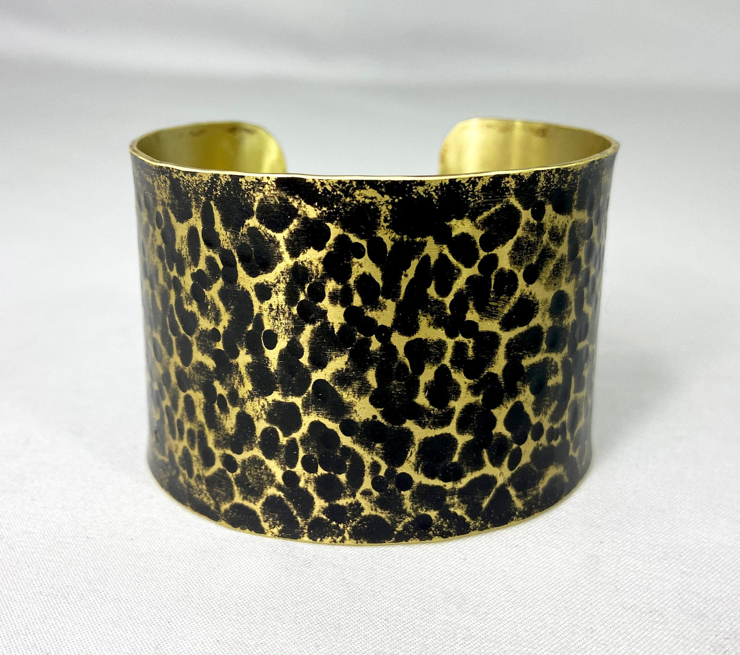 Hammered Antiqued Brass Cuff Bracelet