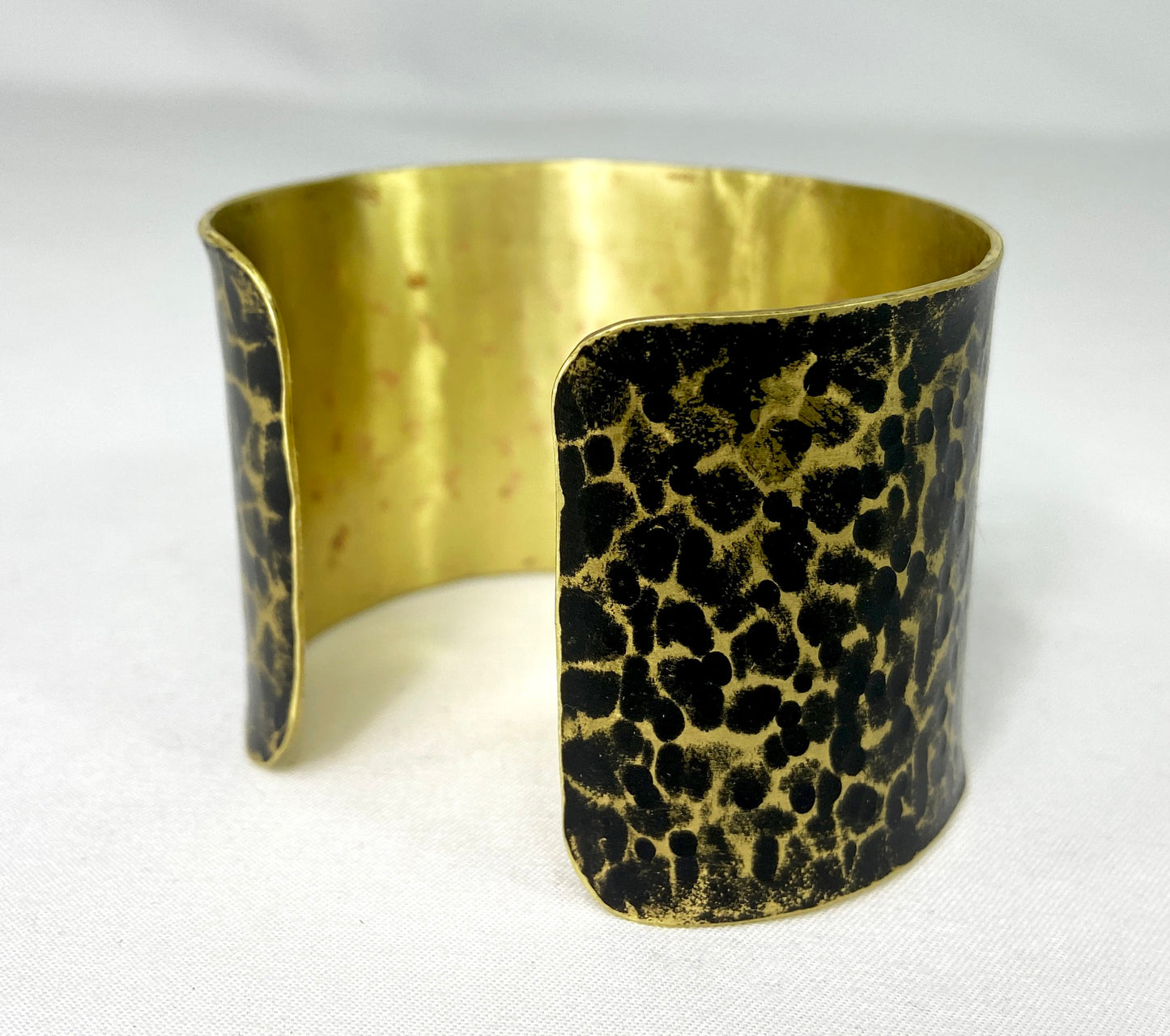 Hammered Antiqued Brass Cuff Bracelet