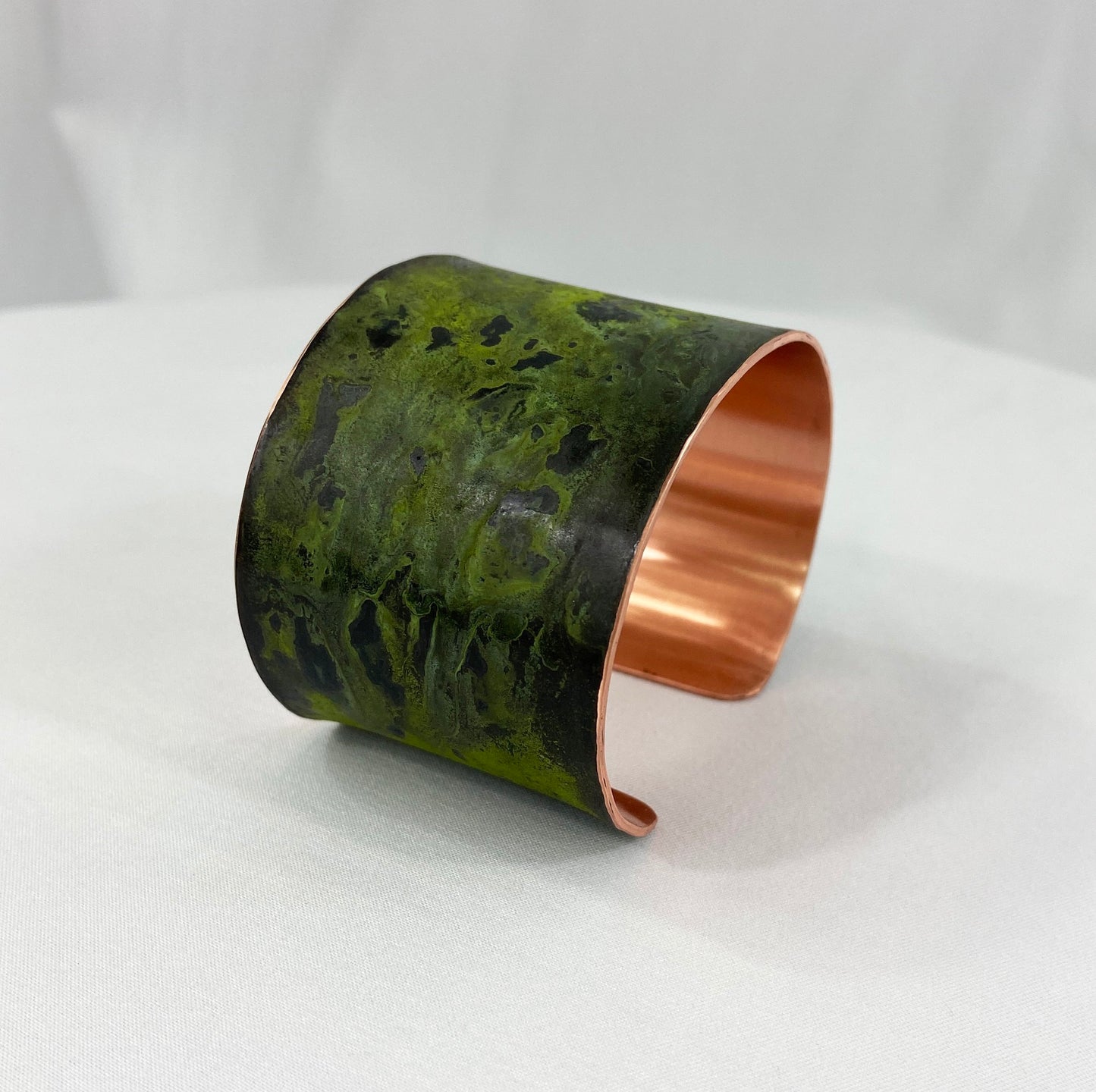 Green Copper Cuff Bracelet