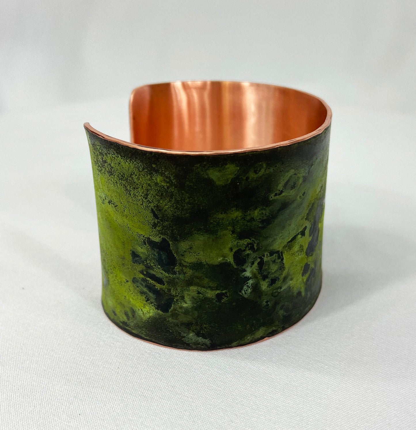Green Copper Cuff Bracelet