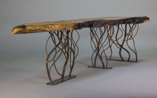 Live Edge Black Acacia Coffee Table
